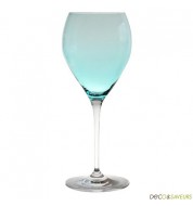 Verre à pied de couleur bleue 42 cl (x6)