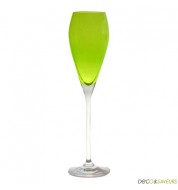 Flûte à champagne colorée verte 22 cl (x6)