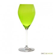 Verre à vin de couleur verte 32 cl (x6)