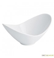 Bol porcelaine blanche ellipse