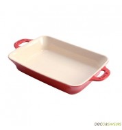 Plat four Staub rectangulaire - cerise (28x18 cm)
