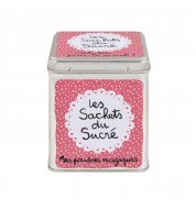 Boite à sachets sucrés rose