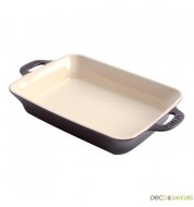 Plat four Staub rectangulaire - noir (32 x 23 cm)