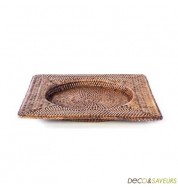 Sous assiette en rotin (carrée)