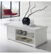 Table basse blanche relevable tiroirs et plateau Concept