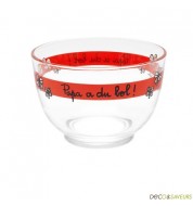 Bol en verre Derrière La Porte "Papa a du bol"