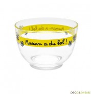 Bol en verre Derrière La Porte "Maman a du bol"