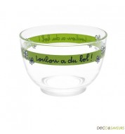 Bol en verre Derrière La Porte "Loulou a du bol"