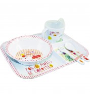 Coffret vaisselle enfant 5 pièces Incidence