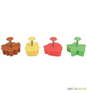 Emporte pièce avec poussoir (à ressort) NATURE (x4)